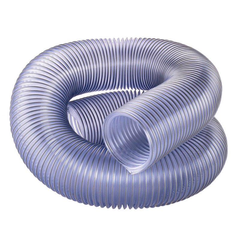 4" x 10' Flexadux PV Dust Collection Hose - Clear